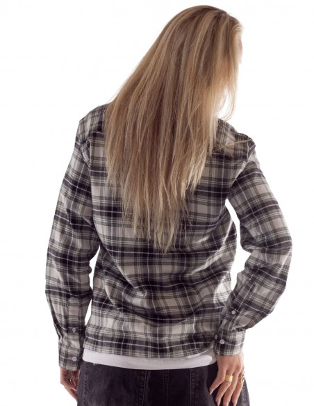 BSAT Studio Flannel Zip Shirt – Grid Olive