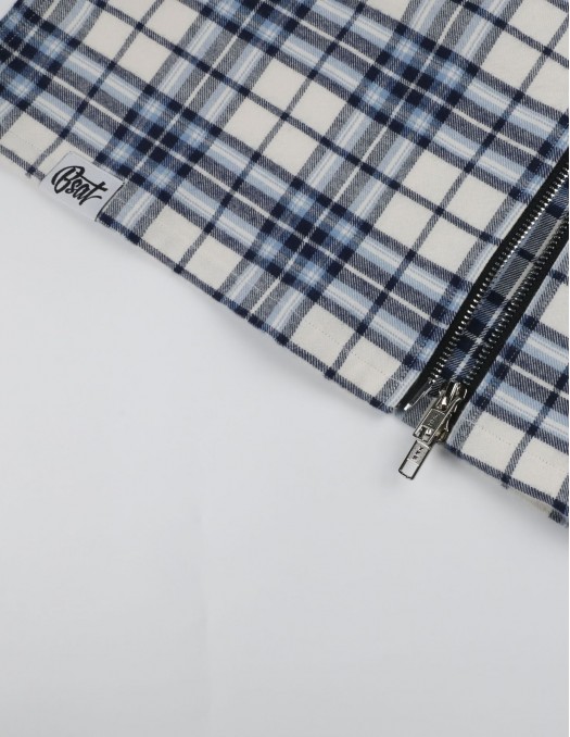 BSAT Studio Flannel Zip Shirt – Grid...