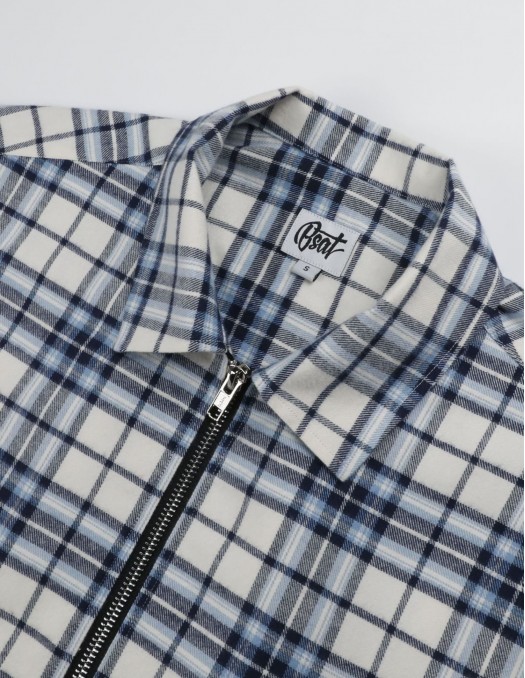 BSAT Studio Flannel Zip Shirt – Grid...