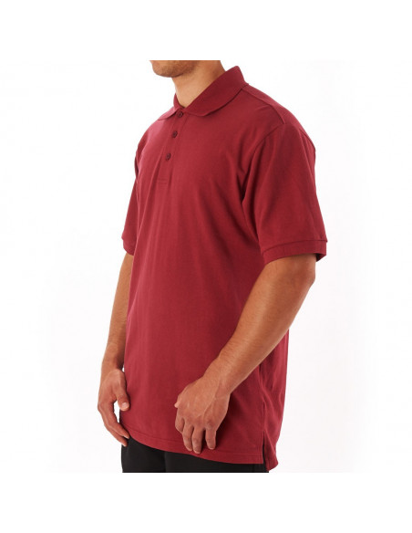 Access Plain Polo Burgundy