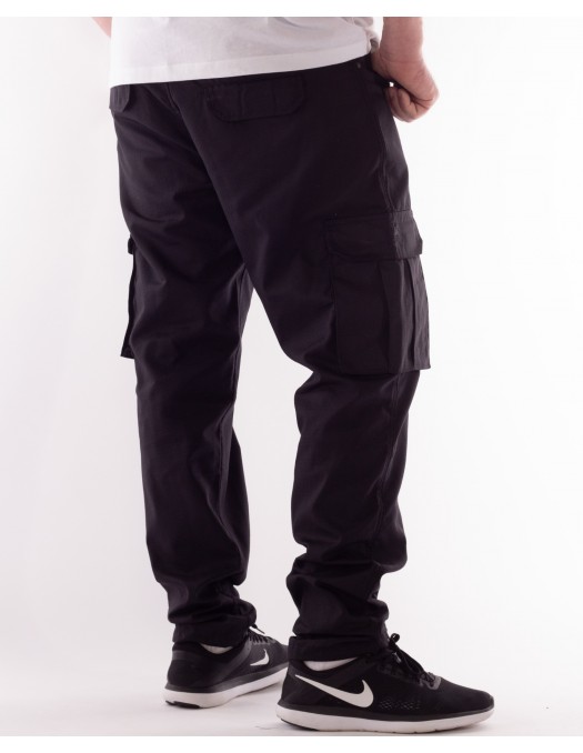 BSAT Tapered Fit Cargo Pants Black