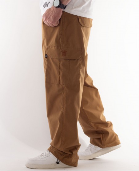 BSAT Baggy Combat Cargo Pants Khaki Dune Baggy Fit