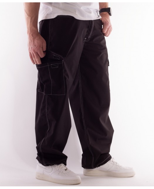 BSAT Baggy Combat Cargo Pants Black...