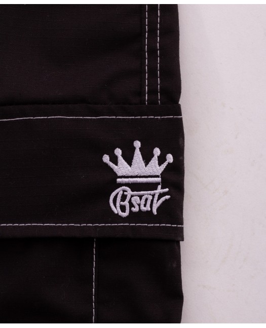 BSAT Baggy Combat Cargo Pants Black...