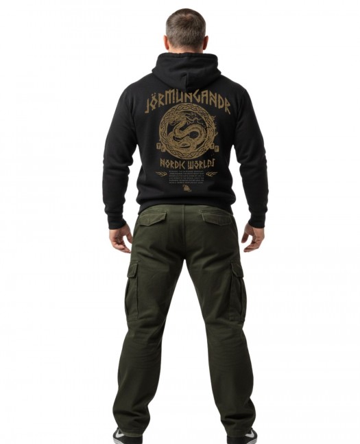 JÖRMUNGANDR Hoodie by Nordic Worlds -...
