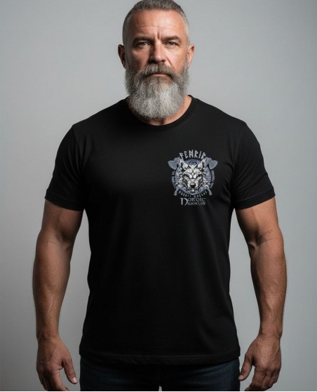 Nordic Worlds Fenrir Beast Premium Black T-shirt