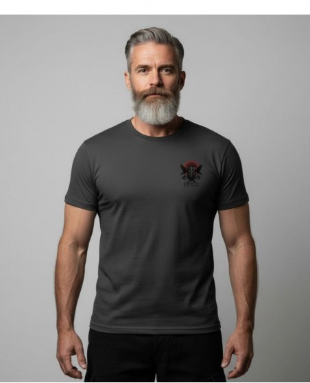 Nordic Worlds Raven Warriors Premium T-shirt Dark Grey