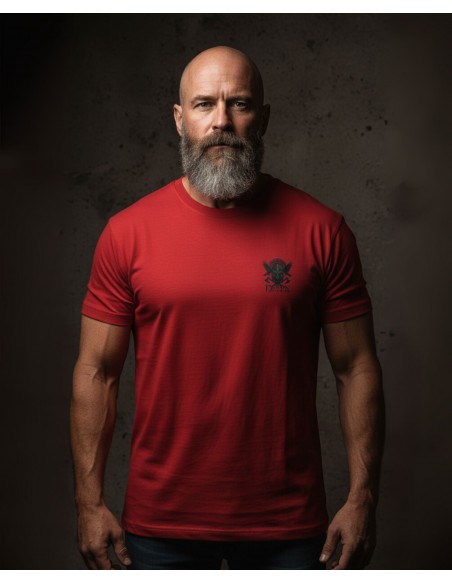 Nordic Worlds Raven Warriors Premium T-shirt Red