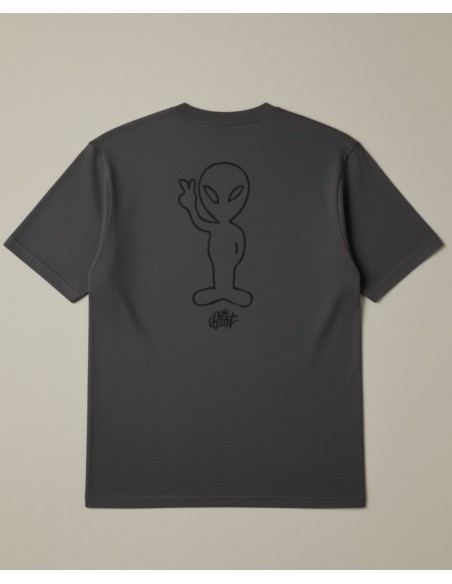 BSAT Aliens 4 Peace Baggy T-shirt Stand Tall – Dark Grey LIMITED EDITION