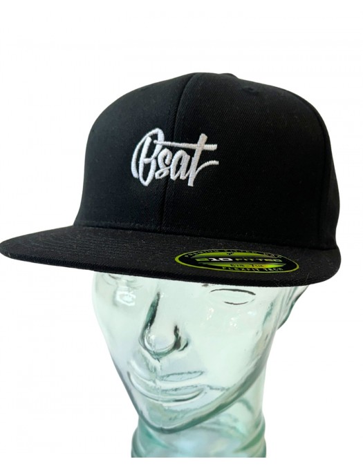 BSAT Flexfit Flat Cap Black