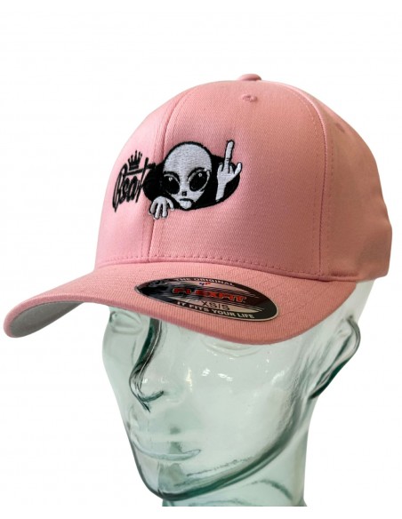 BSAT Alien 4 Peace Flexfit Cap Soft Pink