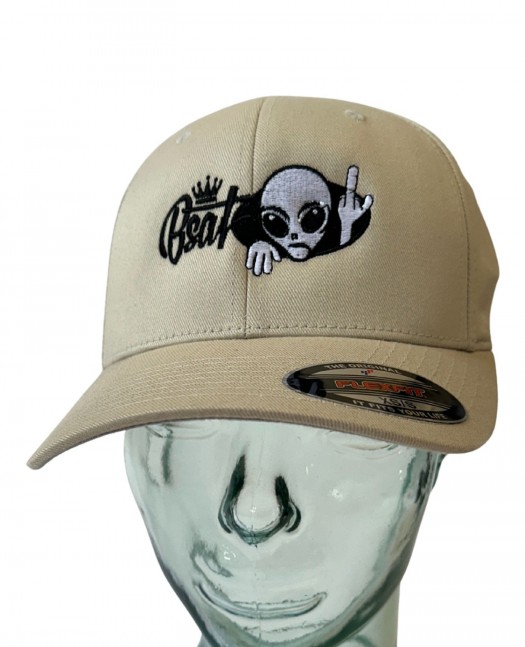 BSAT Alien 4 Peace Flexfit Cap Beige