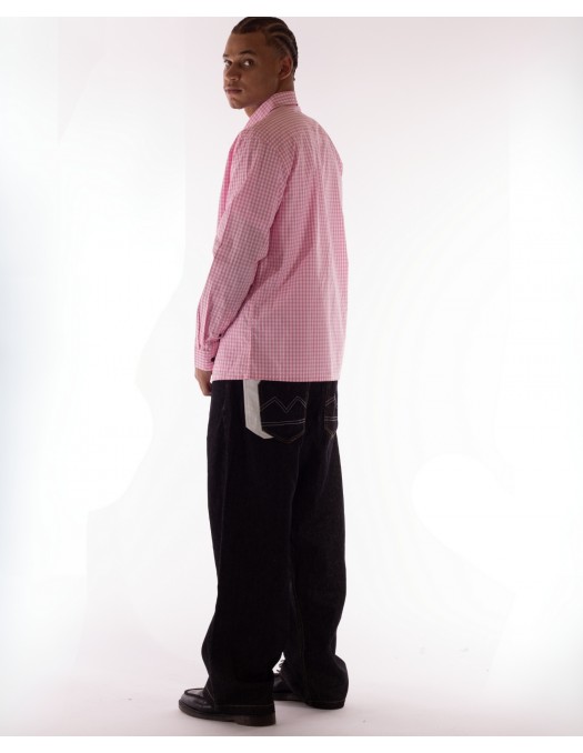 BSAT Studio Shirt – Micro Check Pink