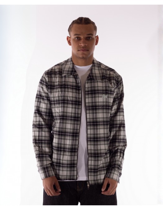 BSAT Studio Flannel Zip Shirt – Grid...