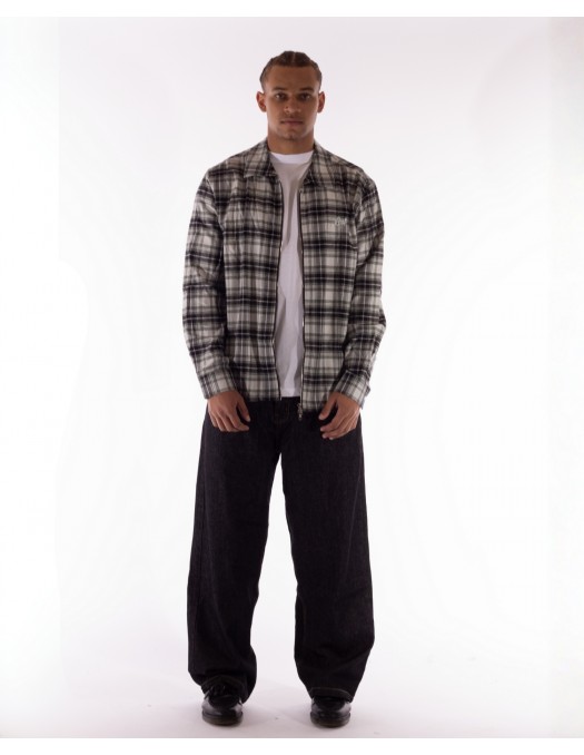 BSAT Studio Flannel Zip Shirt – Grid...