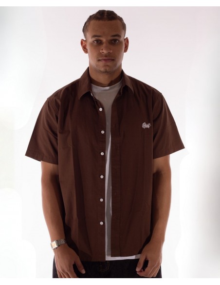 BSAT Studio Short Sleeve Shirt – Solid Brown
