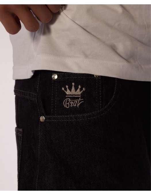 BSAT Super Baggy Trevor Black Washed...