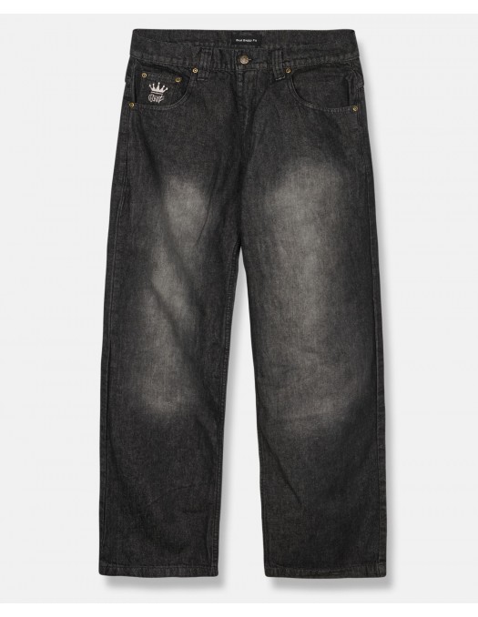 BSAT Bronx Black Washed Denim Baggy...