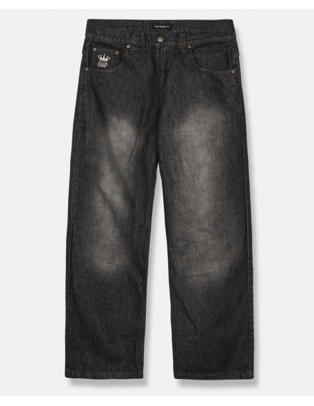 BSAT Bronx Black Washed Denim Baggy Jeans