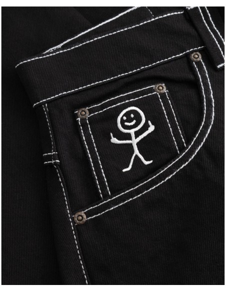 BSAT Stickman Baggy Jeans The Fingers Black Vol.2