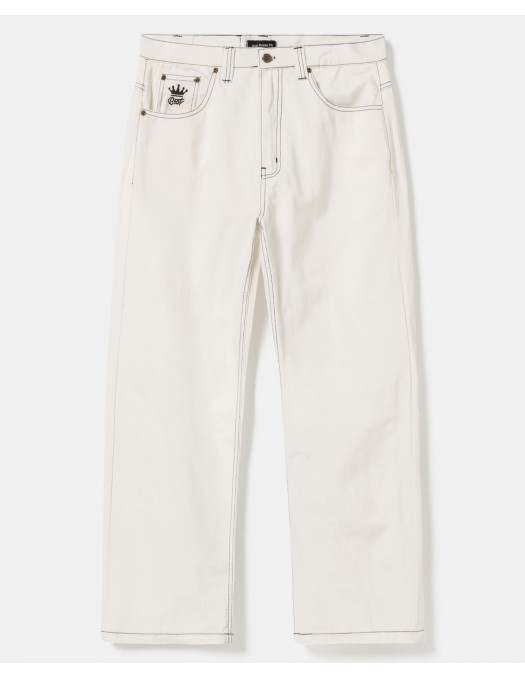 BSAT Bronx Baggy Jeans White n Black