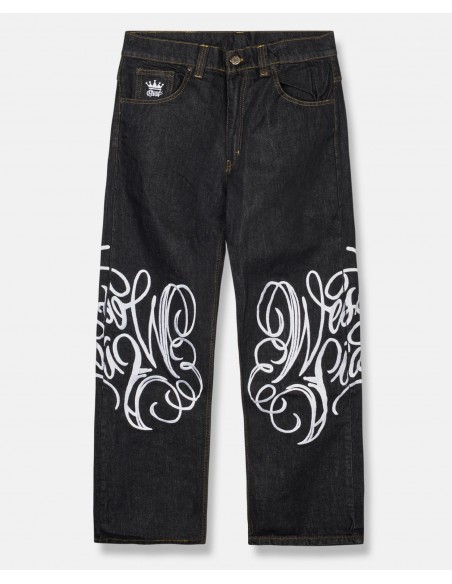 BSAT Westside Embroidered Baggy Jeans *LEGACY EDITION*