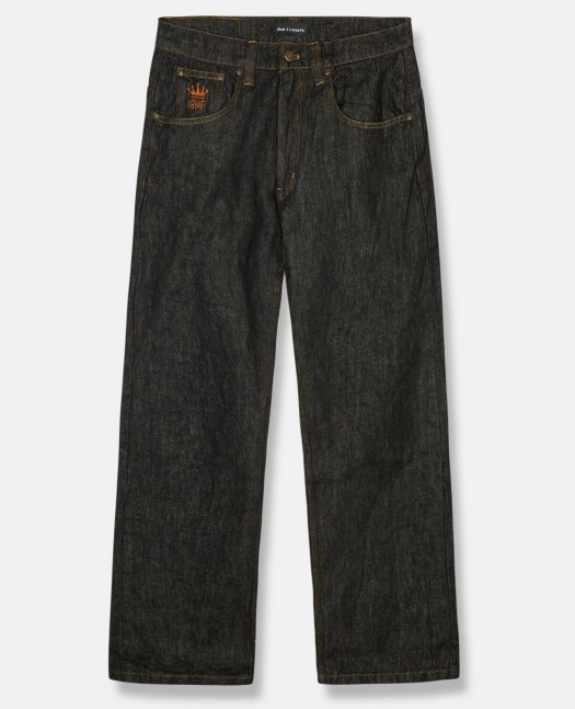 BSAT X-Loose Raw Black Onyx Edge Jeans