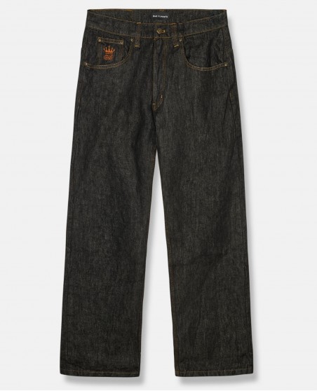 BSAT X-Loose Raw Black Onyx Edge Jeans