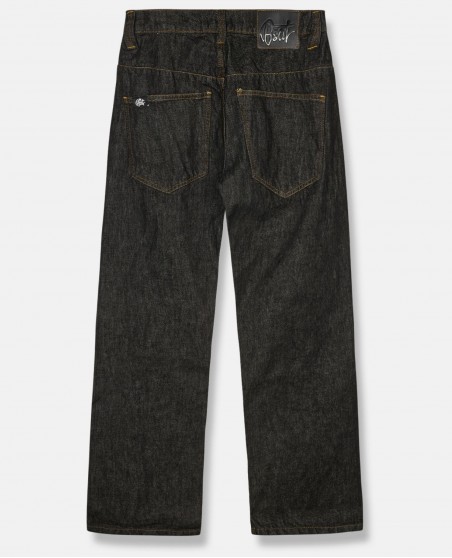 BSAT X-Loose Raw Black Onyx Edge Jeans