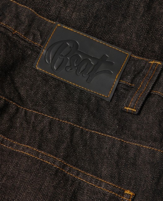 BSAT X-Loose Raw Black Onyx Edge Jeans