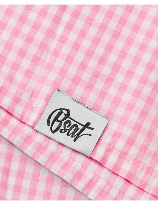 BSAT Studio Shirt – Micro Check Pink