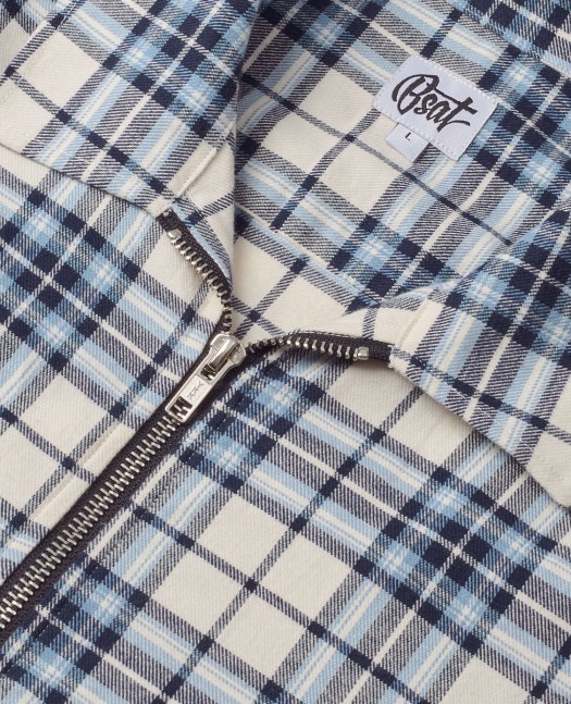 BSAT Studio Flannel Zip Shirt – Grid...
