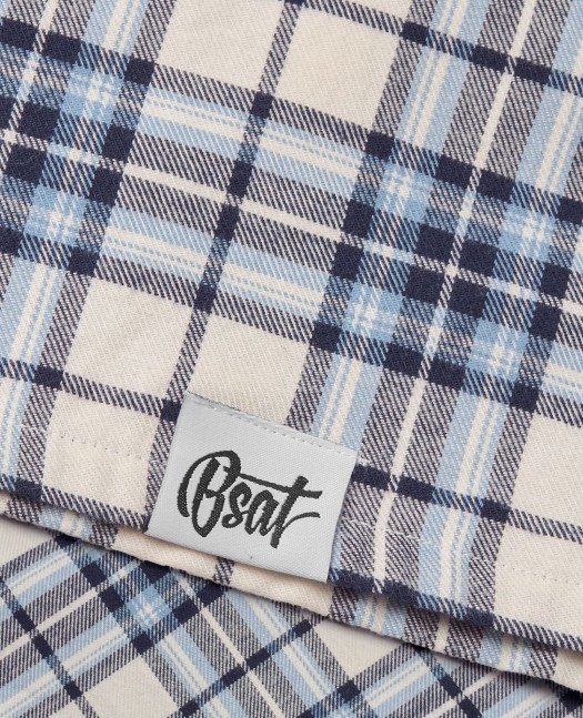BSAT Studio Flannel Zip Shirt – Grid...
