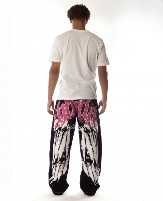 BSAT HUSTLA Hot Pink Baggy Jeans...