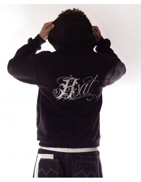 BSAT Embroidery Hoody Art Script White