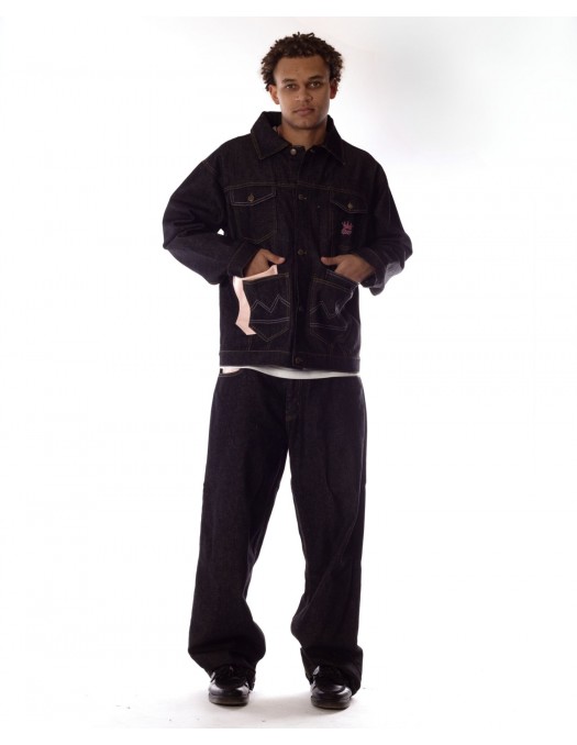 BSAT 4 Pocket Blazed Up Denim Jacket...