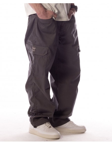 BSAT Light Weight Baggy Fit Cargo Pants Grey *Stretch Waist™*	
