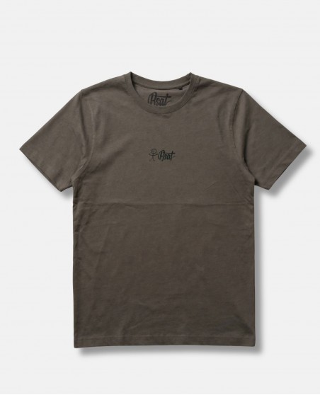 BSAT Stickman The Finger T-Shirt Steel Grey