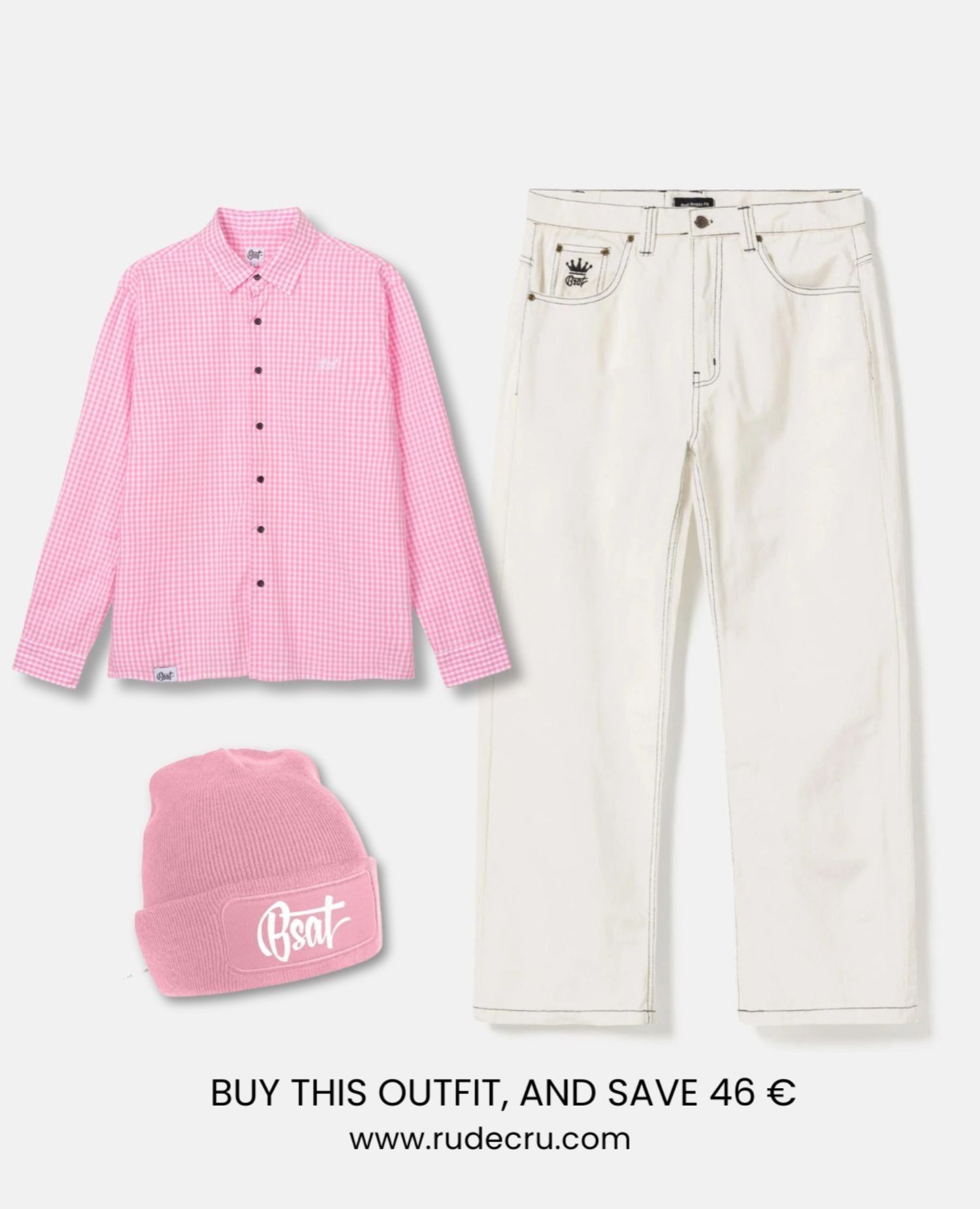 The White n Pink combo outfit