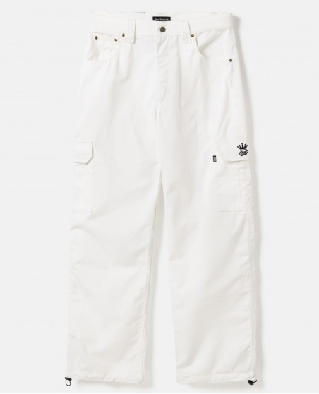 BSAT Baggy Cargo Pants White Contrast Crown