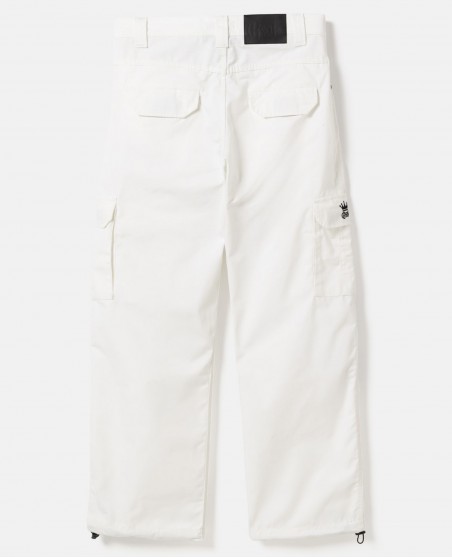 BSAT Baggy Cargo Pants White Contrast Crown