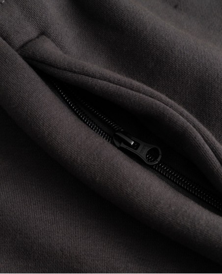 BSAT Bronx Zipped Baggy Sweatpants Ultra Soft Comfy Lounge Steel Grey