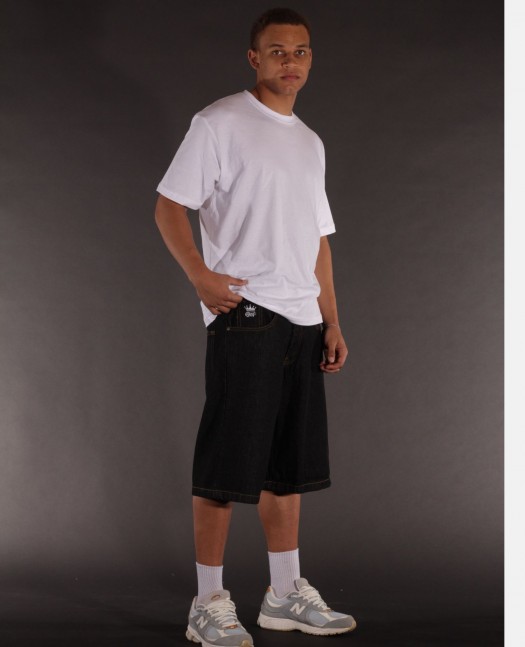 BSAT Bronx Plain Black Baggy Jorts