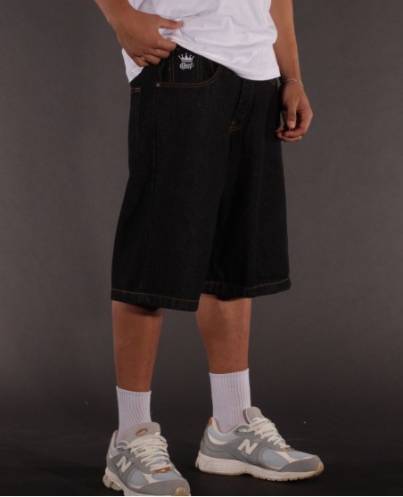 BSAT Bronx Plain Black Baggy Jorts