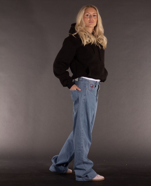 BSAT Stickman Embroidery Hoodie Black