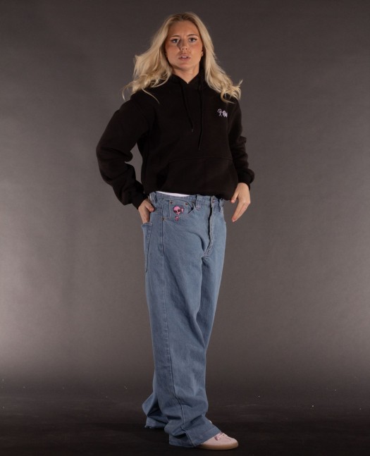 BSAT Stickman Embroidery Hoodie Black