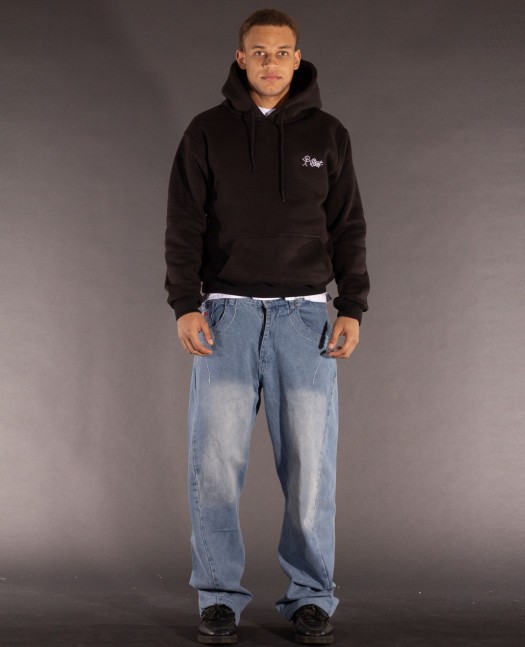 BSAT Stickman Embroidery Hoodie Black