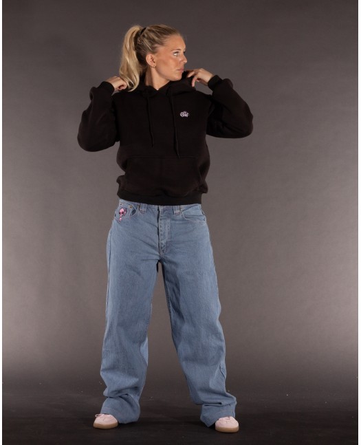 BSAT Crown Embroidery Hoodie Black