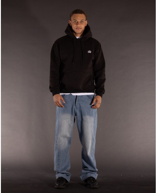 BSAT Crown Embroidery Hoodie Black