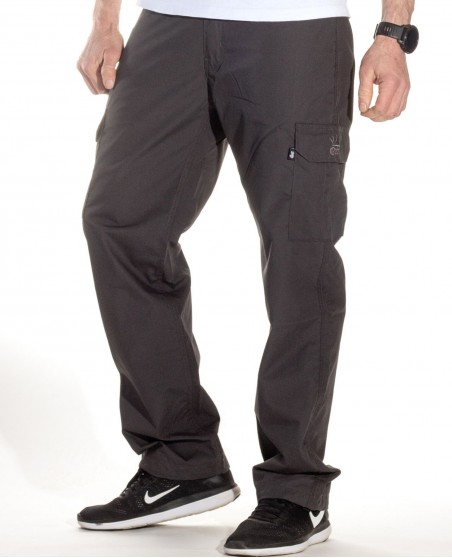 BSAT Medium Weight Regular Fit Cargo Pants Dark Grey Stretch Waist™